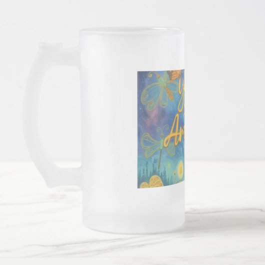 Phantastisch Mattglas Bierglas (Links)