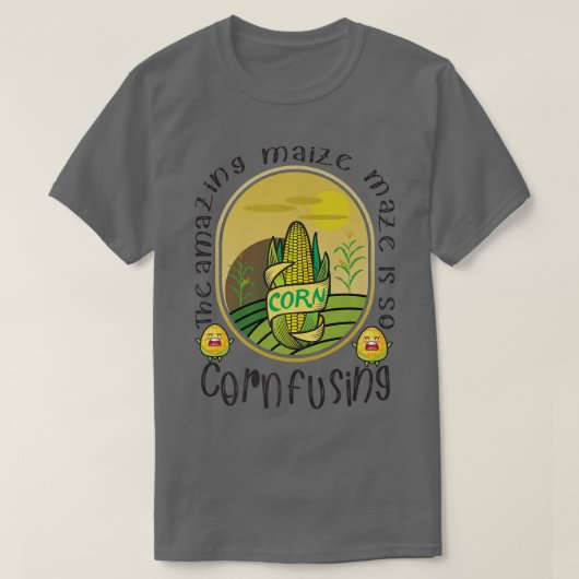 Phantastisch Maze Maze Cornfield Herbstfestival T-Shirt (Design vorne)