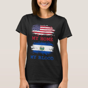 Phantastisch Meine Zuhause USA My Blood El Salvado T-Shirt