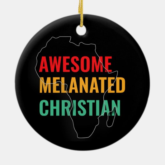 Phantastisch melaniert Christlich Keramik Ornament (Hinten)