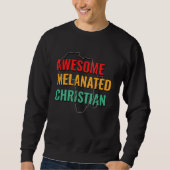 Phantastisch melaniert Christlich Sweatshirt (Vorderseite)
