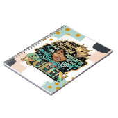 Phantastisch Melanin Black Queen Women Mama Notizblock (Linke Seite)
