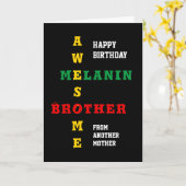 Phantastisch Melanin Brother Eine andere Mutter Ge Karte (Gelbe Blume)