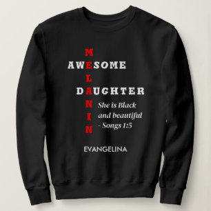 PHANTASTISCH MELANIN DAUGHTER Christlich Sweatshirt