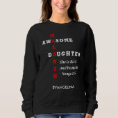 PHANTASTISCH MELANIN DAUGHTER Christlich Sweatshirt (Vorderseite)
