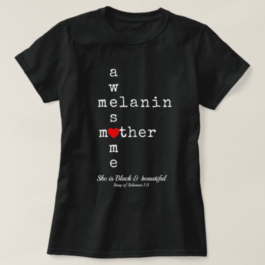 PHANTASTISCH MELANIN MOTHER | Christlicher Muttert T-Shirt (Design vorne)