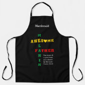 PHANTASTISCH MELANIN VATER Personalisiert Schürze (Vorderseite)