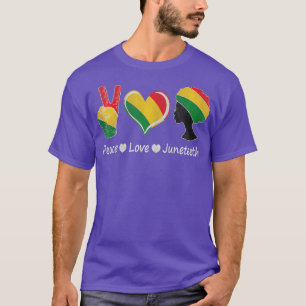 Phantastisch Messy Bun Juneteenth Celebrate 1865 1 T-Shirt