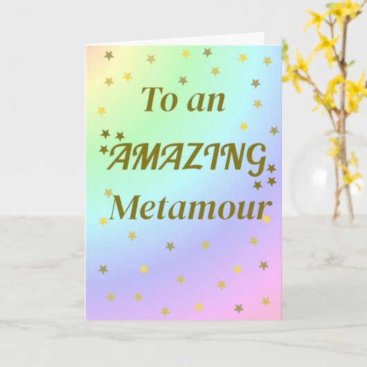 Phantastisch Metamour Karte (Gelbe Blume)