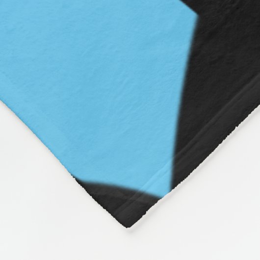 Phantastisch Moderne Kunst Blau / Schwarz Fleecedecke (Ecke)