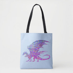 Phantastisch Mosaik Dragon Blue Tasche