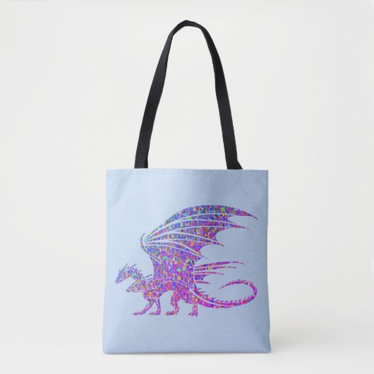 Phantastisch Mosaik Dragon Blue Tasche (Vorderseite)