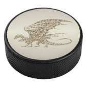 Phantastisch Mosaik Dragon Golden Eishockey Puck (3/4)