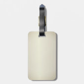 Phantastisch Mosaik Dragon Golden Gepäckanhänger (Rückseite vertikal)