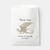 Phantastisch Mosaik Dragon Golden Geschenktütchen (Vorderseite)