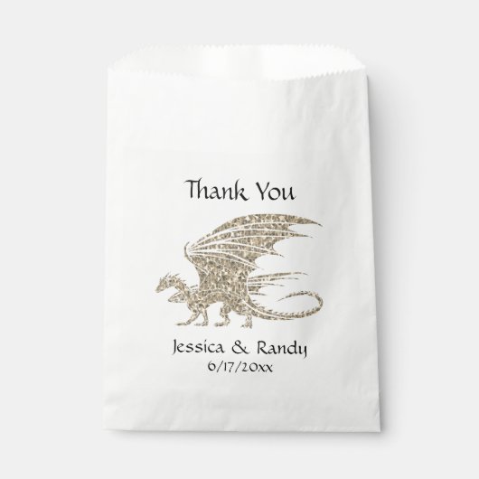 Phantastisch Mosaik Dragon Golden Geschenktütchen (Vorderseite)