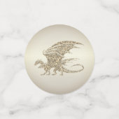 Phantastisch Mosaik Dragon Golden Konfetti (Klein Vorderseite)