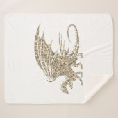 Phantastisch Mosaik Dragon Golden Sherpadecke (Vorderseite (Horizontal))