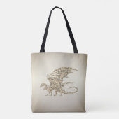 Phantastisch Mosaik Dragon Golden Tasche (Rückseite)
