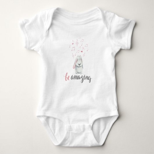 Phantastisch Music Bunny Baby Strampler (Vorderseite)