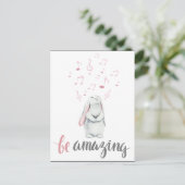 Phantastisch Music Bunny Postkarte (Stehend Vorderseite)