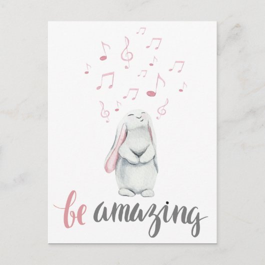 Phantastisch Music Bunny Postkarte (Vorderseite)