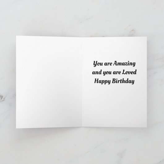 PHANTASTISCH **NIECE** AM GEBURTSTAG KARTE (Innenseite)