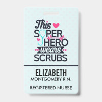 Phantastisch Nurse Superhero Sprichwort Typografie