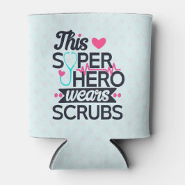 Phantastisch Nurse Superhero Sprichwort Typografie Dosenkühler