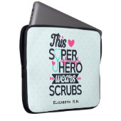 Phantastisch Nurse Superhero Sprichwort Typografie Laptopschutzhülle (Vorne Rechts)