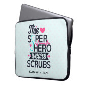 Phantastisch Nurse Superhero Sprichwort Typografie Laptopschutzhülle (Vorderseite Links)