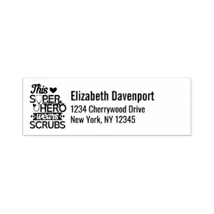 Phantastisch Nurse Superhero Sprichwort Typografie Permastempel