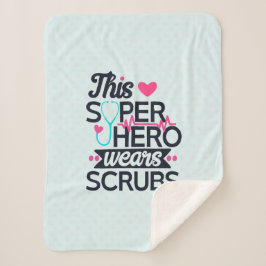 Phantastisch Nurse Superhero Sprichwort Typografie Sherpadecke