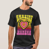 Phantastisch Oma Niedlich Sunset Hearts Mother's D T-Shirt (Vorderseite)