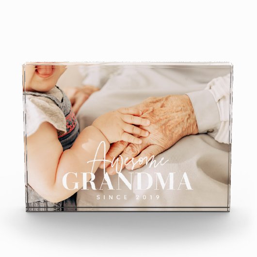 Phantastisch Oma Seit 20XX Einfache Elegant Fotoblock (Vorderseite)