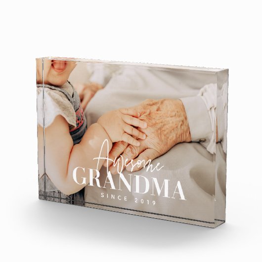 Phantastisch Oma Seit 20XX Einfache Elegant Fotoblock (Rechts)