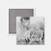 Phantastisch Oma Seit 20XX Einfaches elegantes Fot Magnet (Vorderseite/Rückseite)