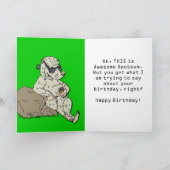 Phantastisch Opossum Geburtstag Karte (Innenseite)
