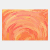 Phantastisch orange Farbkoordinierte Muster Geschenkpapier Set (Vorderseite 3)