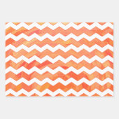 Phantastisch orange Farbkoordinierte Muster Geschenkpapier Set (Vorderseite 2)