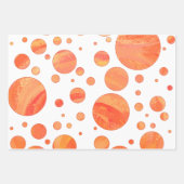 Phantastisch orange Farbkoordinierte Muster Geschenkpapier Set (Vorderseite)