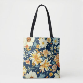Phantastisch orangefarbene, zarte weiße Blume Tasche