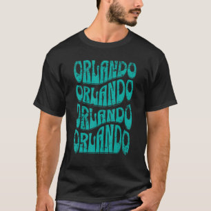 Phantastisch Orlando Florida Groovy Retro gestört T-Shirt