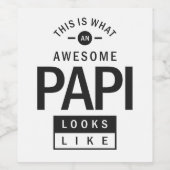 Phantastisch Papi Weinetikett (Einzelnes Label)