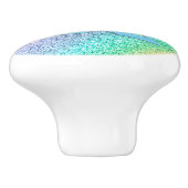 Phantastisch Pastel Glitzer Mit Monogramm Girl Keramikknauf (Seitenansicht)