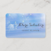 Phantastisch Perfect Modern Blue Dandelion Visitenkarte (Vorderseite)