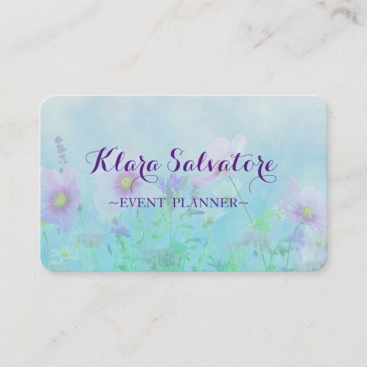 Phantastisch Perfect Modern Blume Visitenkarte (Vorderseite)