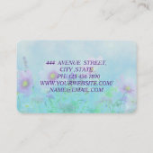 Phantastisch Perfect Modern Blume Visitenkarte (Rückseite)