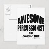 Phantastisch Perkussionist Postkarte (Vorne/Hinten)