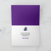 Phantastisch Person Fierce Dragon Shades Lila Blue Karte (Innenseite)